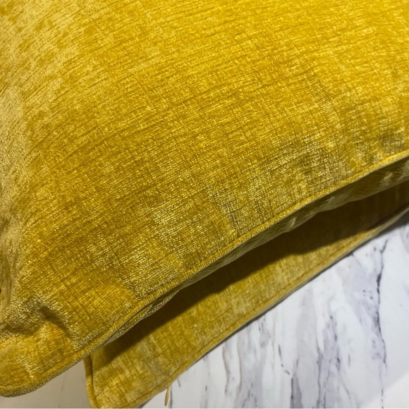 Urban Barn Clooney Cushions Throw pillows in Dijon 24” x 24” set of 2 - Picture 8 of 11